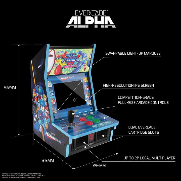 Produktbild Blaze Evercade Alpha Mega Man Bartop Arcade