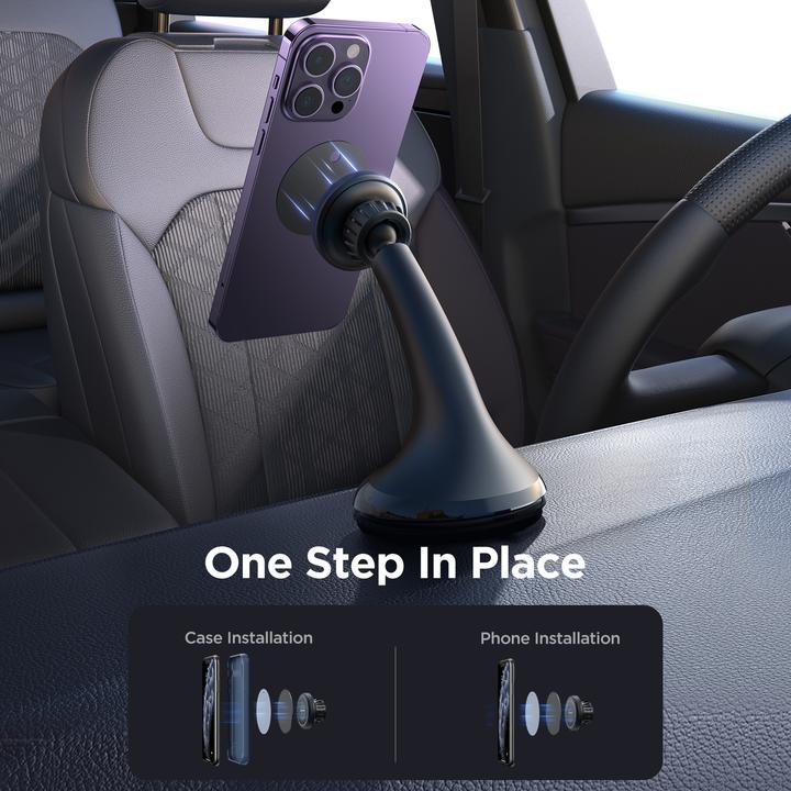 Productafbeelding Joyroom magnetische auto telefoonhouder voor cockpit/dashboard/raam zwart (JR-ZS356)