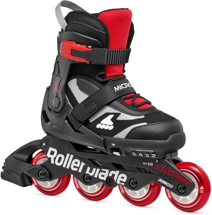Actual product image Rollerblade Inline-Skates Microblade Schwarz/Rot, 28-32, Schuhgrösse (28, 29, 30, 31, 32)