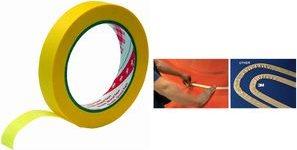 Produktbild 3M Scotch Malerabdeckband 244 Gold, 19 mm x 50 m extra dünn und anschmiegsam für professionelle Malera (19 mm)