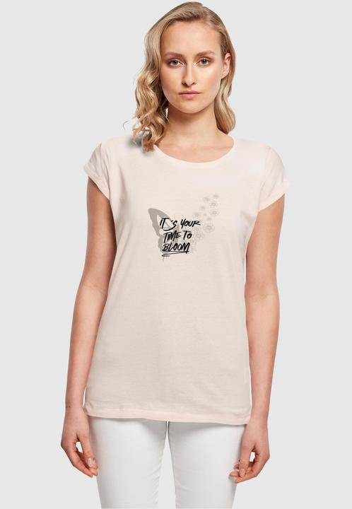 Actual product image Merchcode Ladies Its Your Time To Bloom Extended Shoulder Tee - 112545 (M)