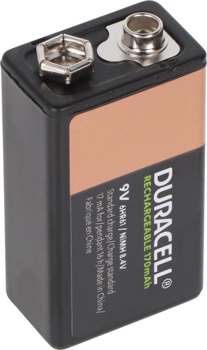Actual product image Duracell Recharge Ultra (1 pcs., 9V Block, 170 mAh)