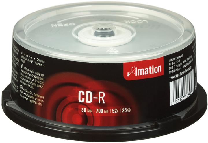 Produktbild Imation CD-R, 700MB, 52x, 25er Spindel (25 x)