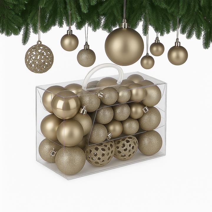 Actual product image Relaxdays christmas baubles (50 -part)