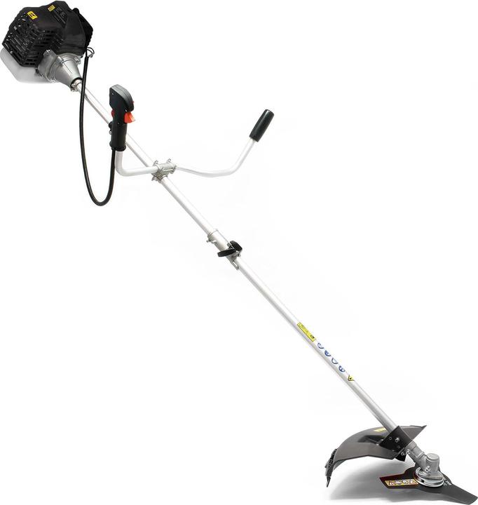 Produktbild Wiltec 2in1 Benzin Rasentrimmer 1,76PS Motorsense Freischneider Rasenschneider (Trimmfaden, Metallschneideblatt)