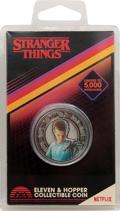 Actual product image Fanattik Stranger Things collectible coin Eleven & Hopper 4 cm