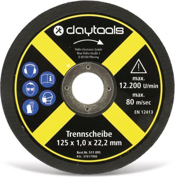 Produktbild Daytools Trennscheibe Metall, 125x1,0x22,2 mm, 5 Stück