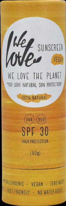 Immagine prodotto We Love The Planet Natural SUNSTICK SPF 30 UVA - UVB - Ipoallergenico | Impermeabile (Stick solare, Crema solare viso, SPF 30, 50 ml, 50 g)