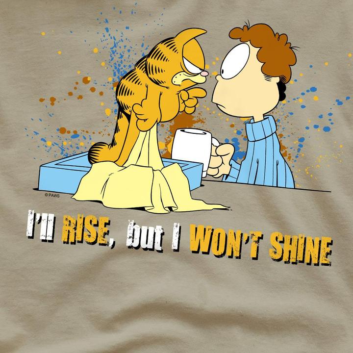 Immagine prodotto Garfield I'll Rise Maglietta Uomo (M)