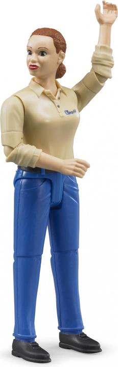 Actual product image Bruder Woman with light skin type and blue pants