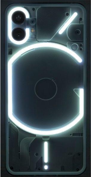 Actual product image Nothing Phone (1) (8GB) (256 GB, White, 6.55", Dual SIM, 50 Mpx, 5G)