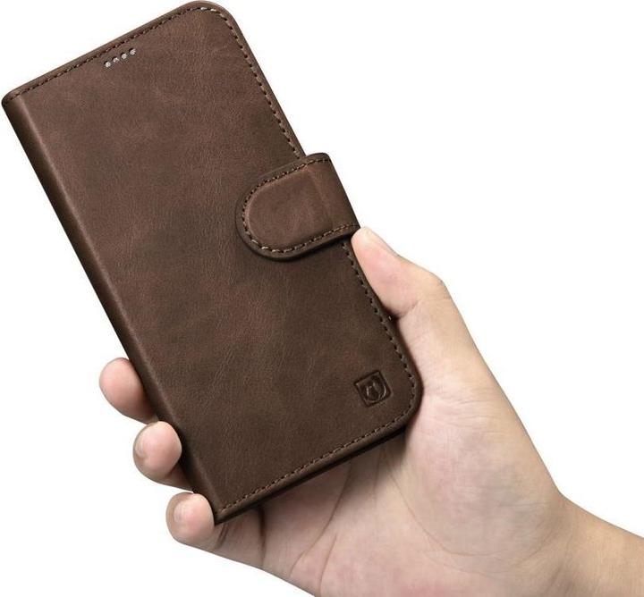 Actual product image iCarer oil Wax wallet case 2 in1 case iPhone 14 leather flip cover anti-RFID brown (WMI14220721-BN) (Apple iPhone 14)