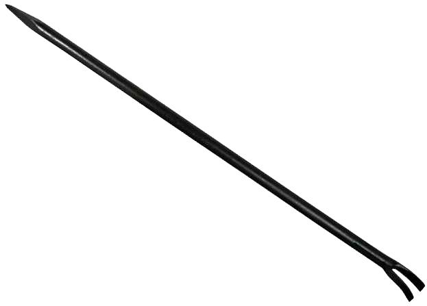 Actual product image Kuźnia Crowbar - Chisel - Crowbar - Nail bar - Cow foot with nail puller - Length: 450mm - Weight: 1.5kg.