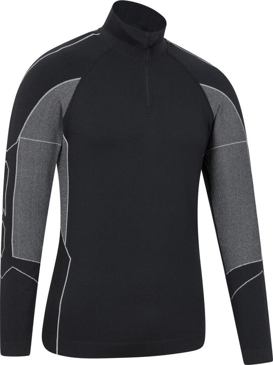 Actual product image Mountain Warehouse Mens Quiver II Seamless Base Layer Top (XS)