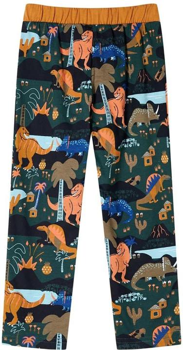 Produktbild VidaXL Kinderpyjama mit Langen Ärmeln Dunkelgrün 140,Material (140)