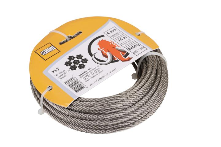 Immagine prodotto Mamutec Filo d'acciaio inox 4 mm 15 m 6x7+FE (15 m)