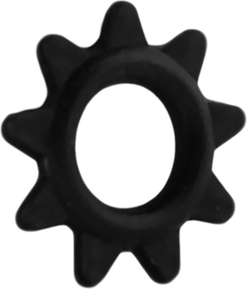 Star Piercing O-Ring Stern schwarz (ohne Messing, Silikon)