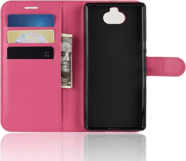 Actual product image MU Classic Litchi Leather Bookcover Series (Sony Xperia 10 Plus)