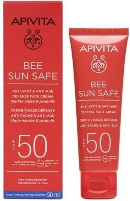 Actual product image Apivita Anti-Aging and Spot Cream SPF 50 (Sun cream face, SPF 50, 50 ml)