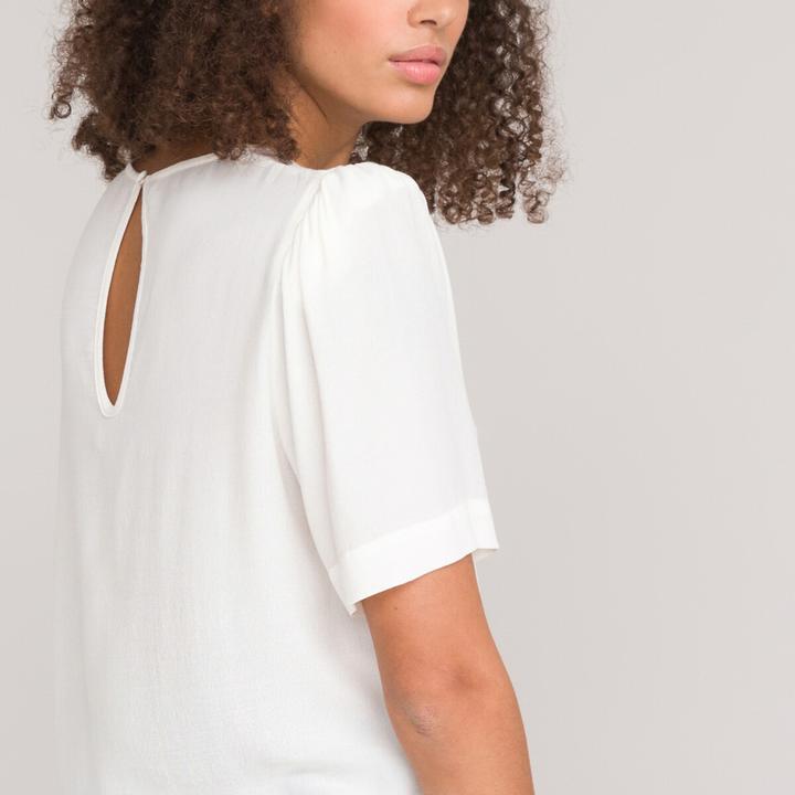 Produktbild La Redoute Collections Bluse mit rundem Ausschnitt (34)
