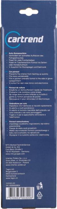 Immagine prodotto Cartrend Ombrellone per auto