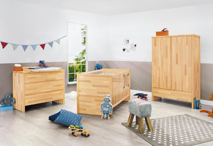 Produktbild Pinolino Fagus breit (Babybett, Wickelkommode, Kinderkleiderschrank)