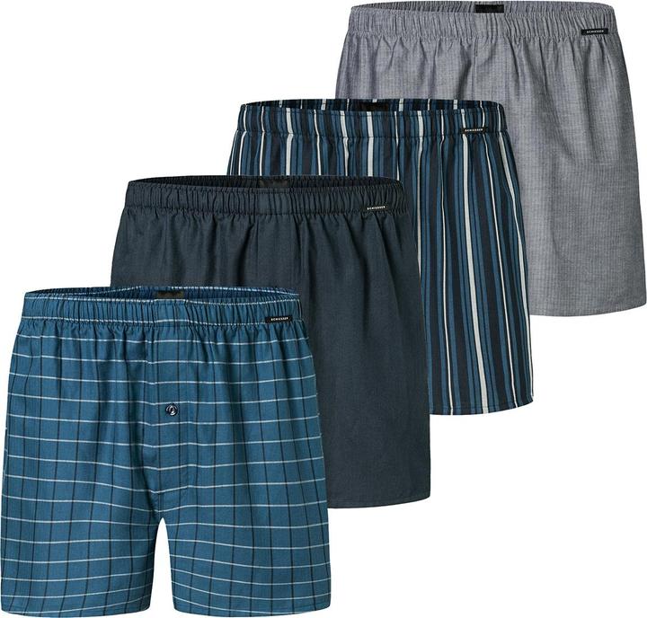 Immagine prodotto Schiesser 4er Pack Web Boxershorts (10, 4XL, confezione da 4)