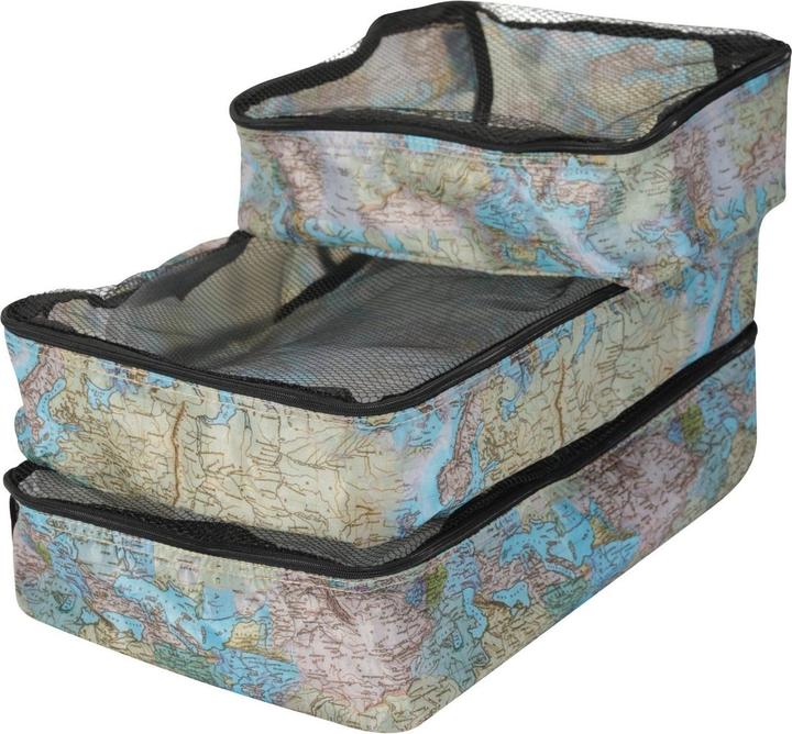 Actual product image Mountain Warehouse World Map Packing Organiser (Pack of 3)