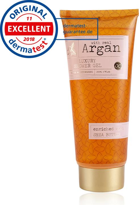 Produktbild Accentra Duschgel PREMIUM COLLECTION - ARGAN mit Arganöl und Sheabutter (ohne SLES und Parabene), 200ml in Tu