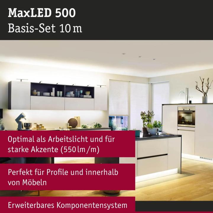 Produktbild Paulmann MaxLED 500 Stripe Set (Warmweiss, 1000 cm, Indoor)
