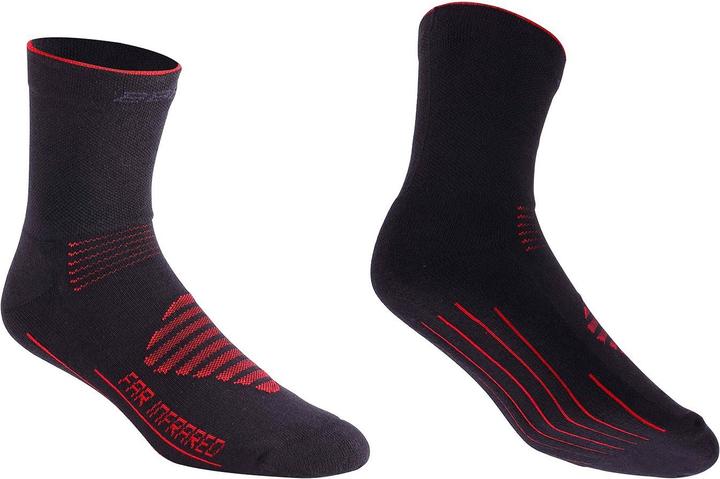 BBB Wintersocke FIRFeet schwarz-rot 39-43 (39 - 43)