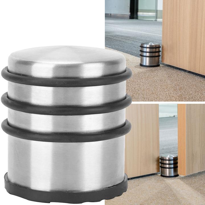 Produktbild Casativo Tür-Stopper aus Edelstahl mit Anti-Rutsch-Boden und Gummiringen