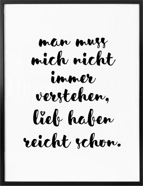 Produktbild Trenddeko Man muss mich nicht immer verstehen (40 x 50 cm)
