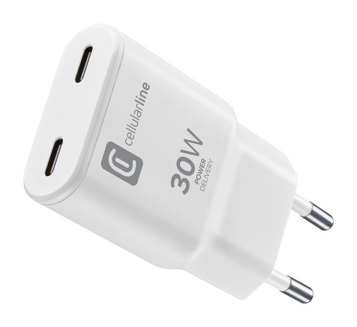 Actual product image Cellularline USB-C Duo GaN Reiselader 30W (30 W)