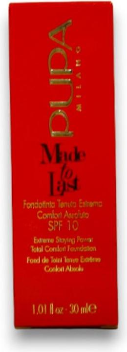 Image du produit Pupa Milano Pupa MADE TO LAST FOUNDATION Sable (050 Sable)