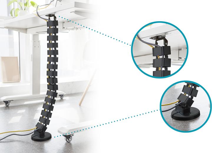 Produktbild Digitus Flexible Kabelführung mit anpassbarer Länge (Kabelschlauch, 130 cm)