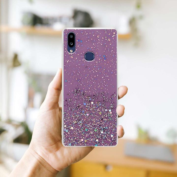 Produktbild Cadorabo TPU Cover funkelnder Glitter (Samsung Galaxy A10s, Samsung Galaxy M01s)