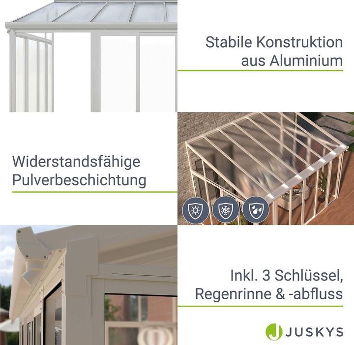 Produktbild Juskys Wintergarten mit Doppel-Schiebetüren