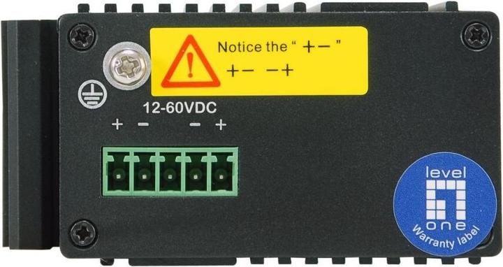 Image du produit LevelOne Switch 5Port Gigabit PoE DIN-Rail,-30°C to 65°C (4 Ports)