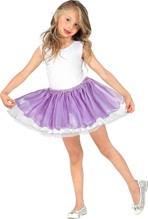 Produktbild Widmann BALLETTRÖCKCHEN AUS SATIN UND TÜLL - VIOLETT / WEISS 4 Schichten