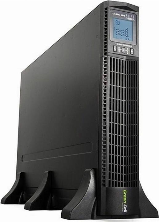 GreenCell UPS Online RTII 3000VA LCD (3 VA, 2700 W, Online-Doppelwandler USV)