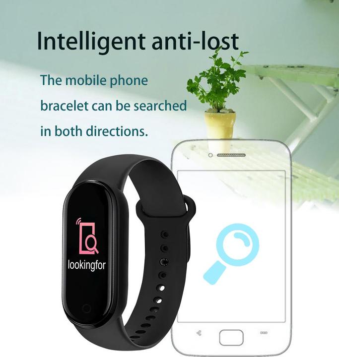 Image du produit PhoneLook Active Fitness Tracker M7 Bracelet sportif intelligent Montre connectée Bluetooth foncé