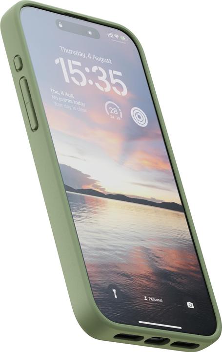 Produktbild Njord Suede MagSafe Case for iPhone 15 Pro Max, Olive (Apple iPhone 15 Pro Max)