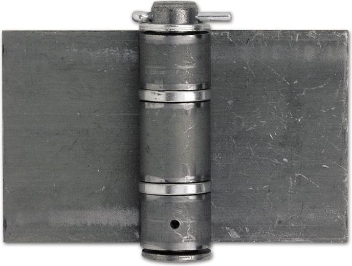 Produktbild Schwarte Anschweissband (Torband) schwer 160 x 120 x 5 mm für Stahltore Stahl blank
