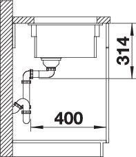 Produktbild Blanco Etagon 500-U (Unterbauspüle, 46 cm, 53 cm)