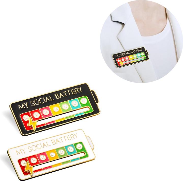 Produktbild Noya My Social Battery Pin Anstecker 2er Set