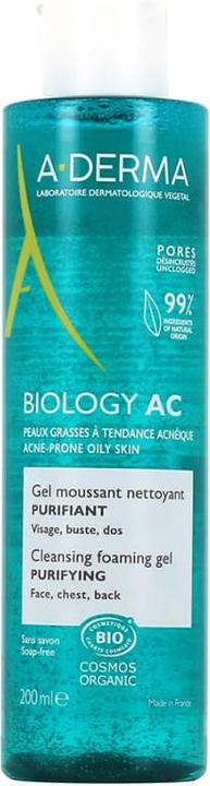 Image du produit A-Derma BIOLOGY AC Gel Moussant Purifiant gel (Gel nettoyant, 200 ml)
