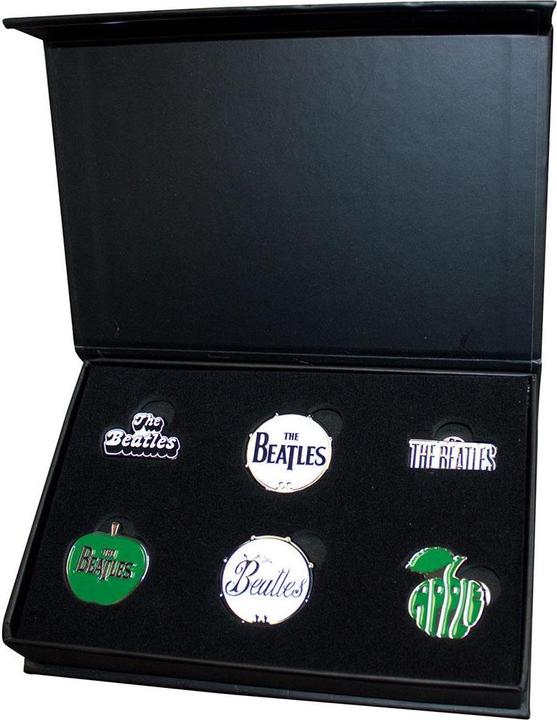 Produktbild The Beatles Logos AnsteckerSet Messing