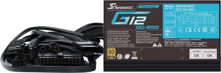 Immagine prodotto Seasonic Alimentatore G12 GC-850 (850 W)
