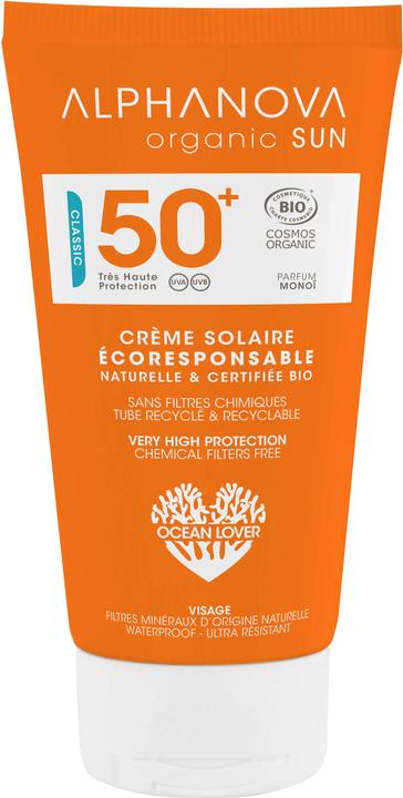Actual product image Alphanova Monoï (Sun cream face, SPF 50+, 50 ml, 73 g)